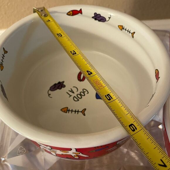 Signature The Good Cat Cat Dish & Meowy Christmas Fish Shaped Cat Dish - Picture 14 of 17